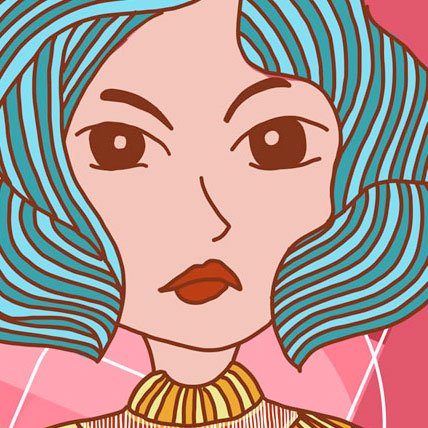 Ilustración de una mujer