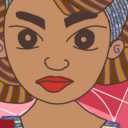 Ilustración de una mujer